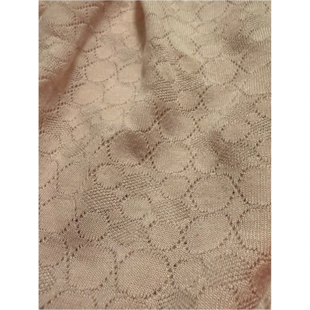 Vintage Disney Pooh Pink Pointelle Lace Footed Sleeper Baby Girl 12-18 lbs